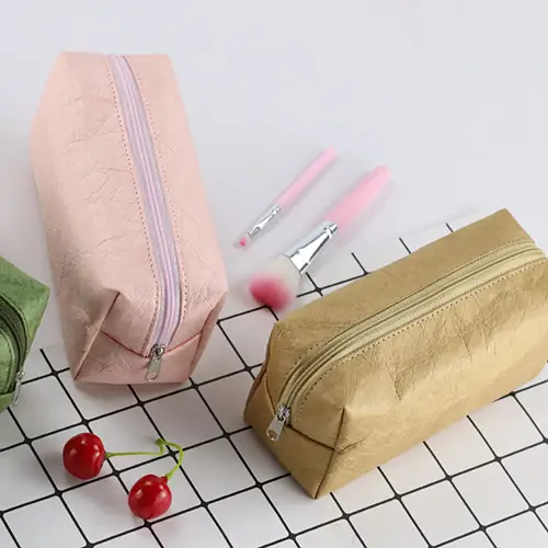 Direct Factory Custom Travel Wash Bagkraft Paper Tyvek Make Up Pouches